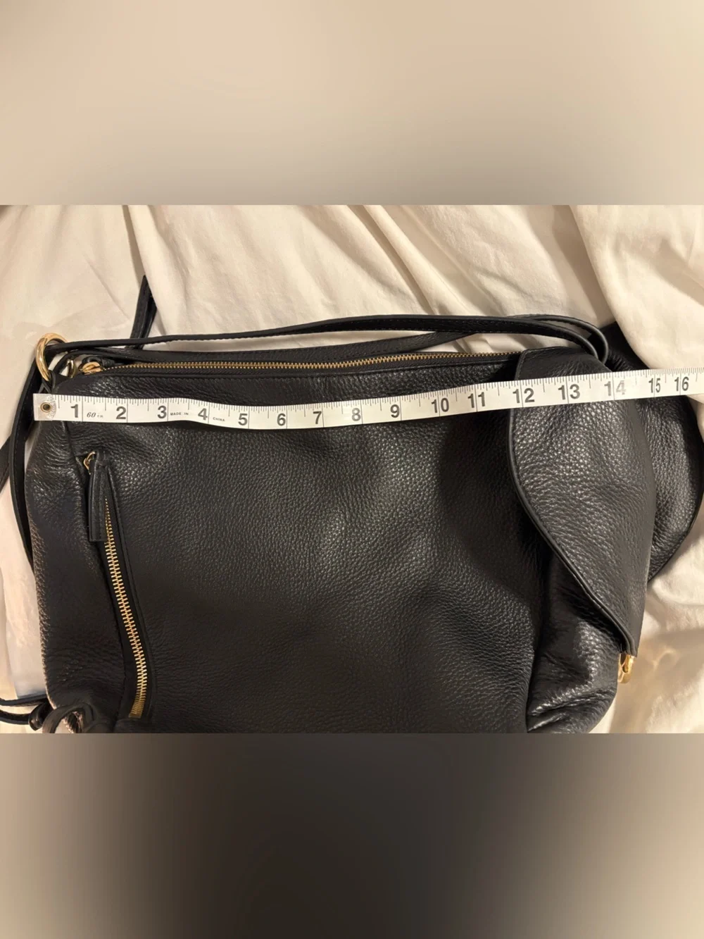Convertible Black Leather Hobo Backpack — Adjustable Straps — One Size 🖤